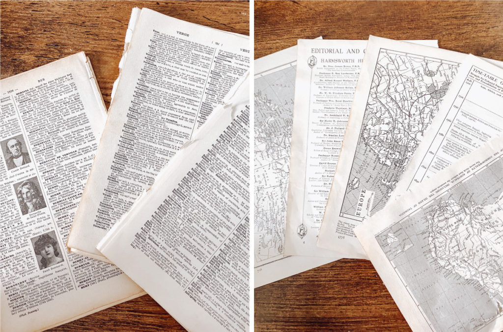 DIY BOOK PAGE WALL – Making Home Matter